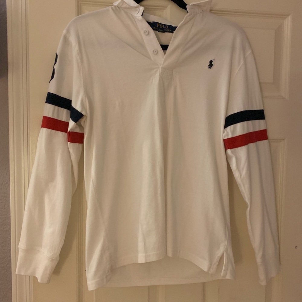 polo boys long sleeve collared t shirt